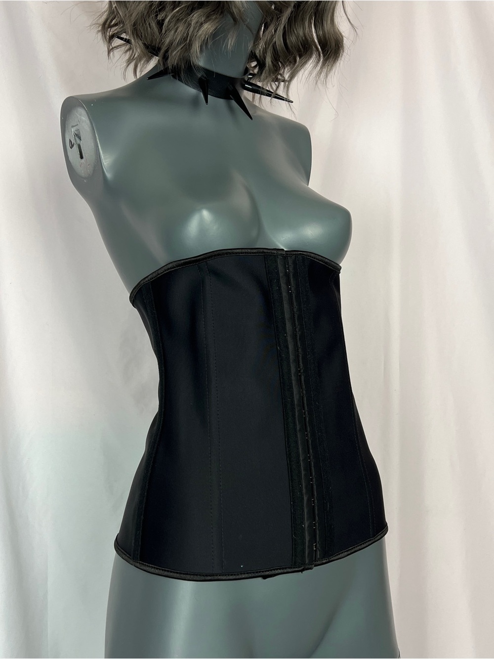 Solid Black Adjustable Corset Waist Trainer